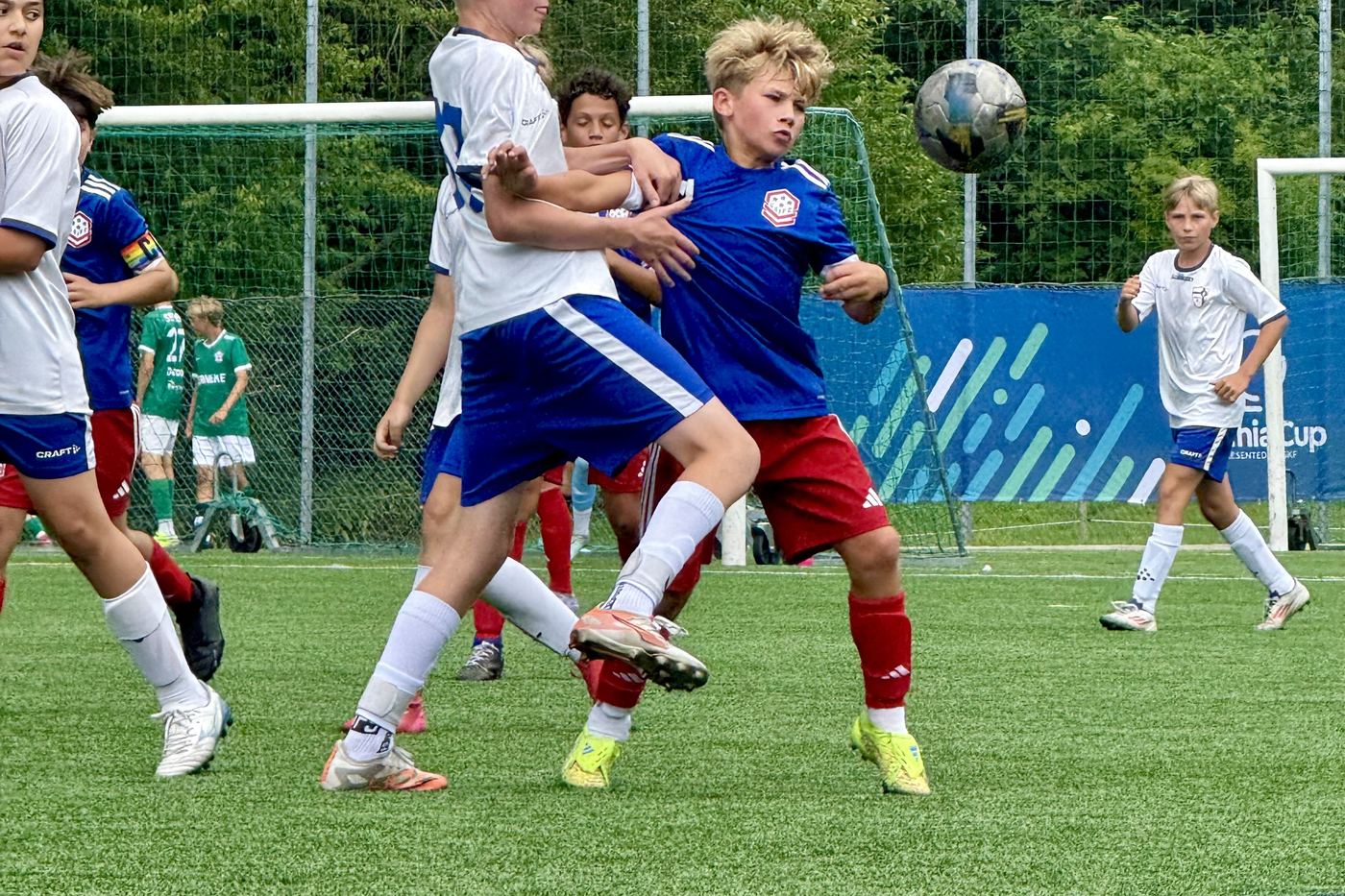 Match action on the Gothia Cup fields